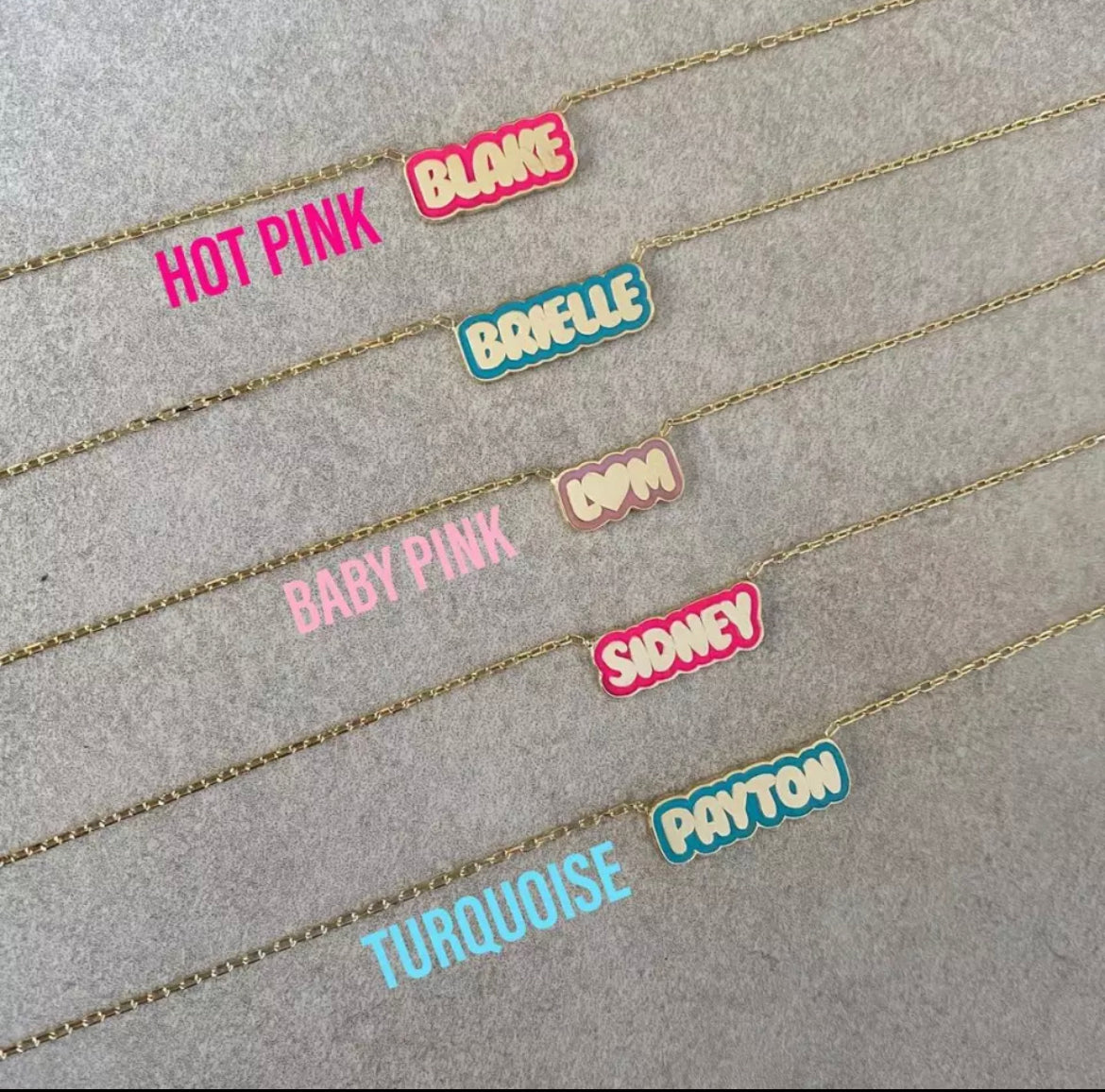 Kids and adults color necklace