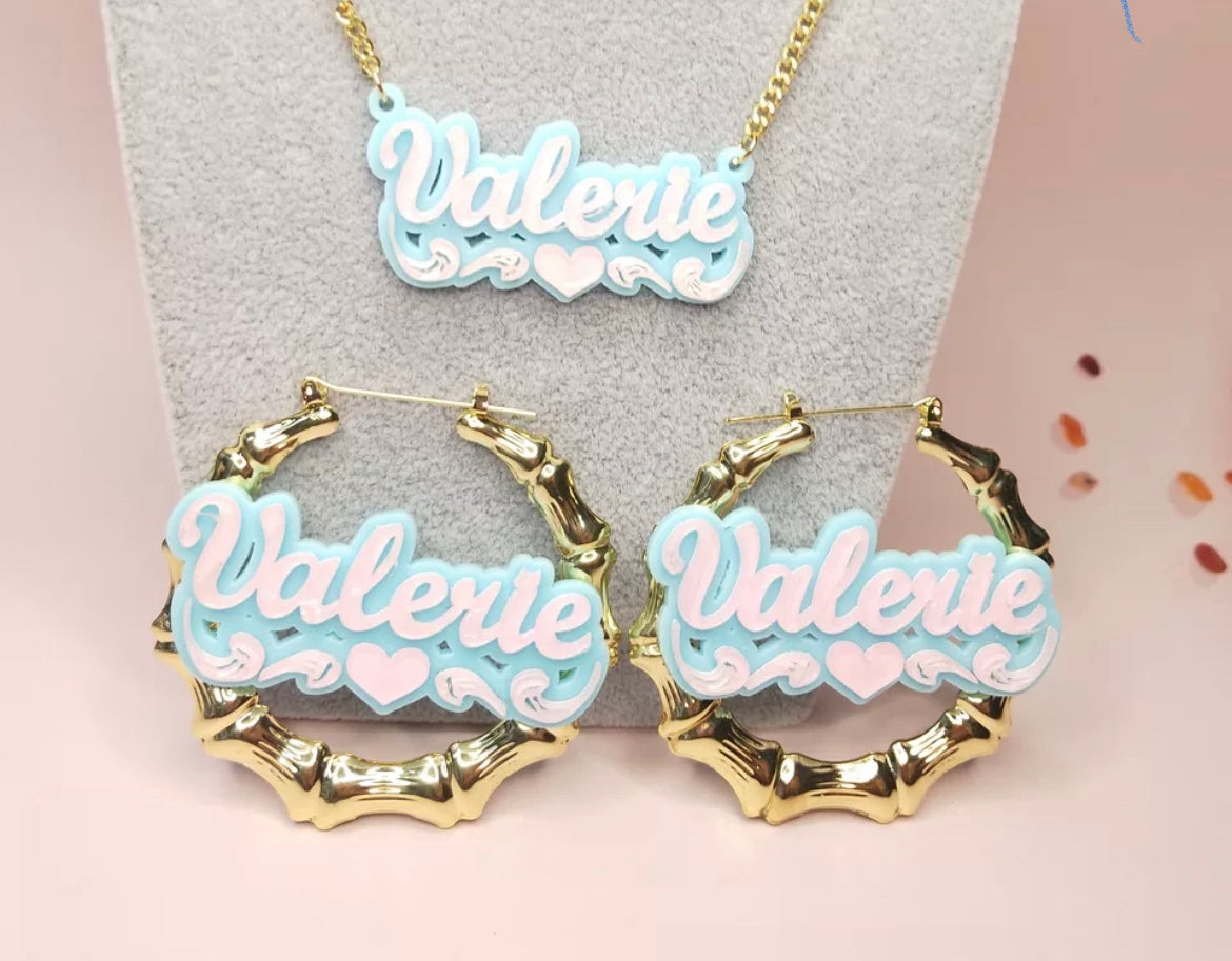 Custom earrings acrylic