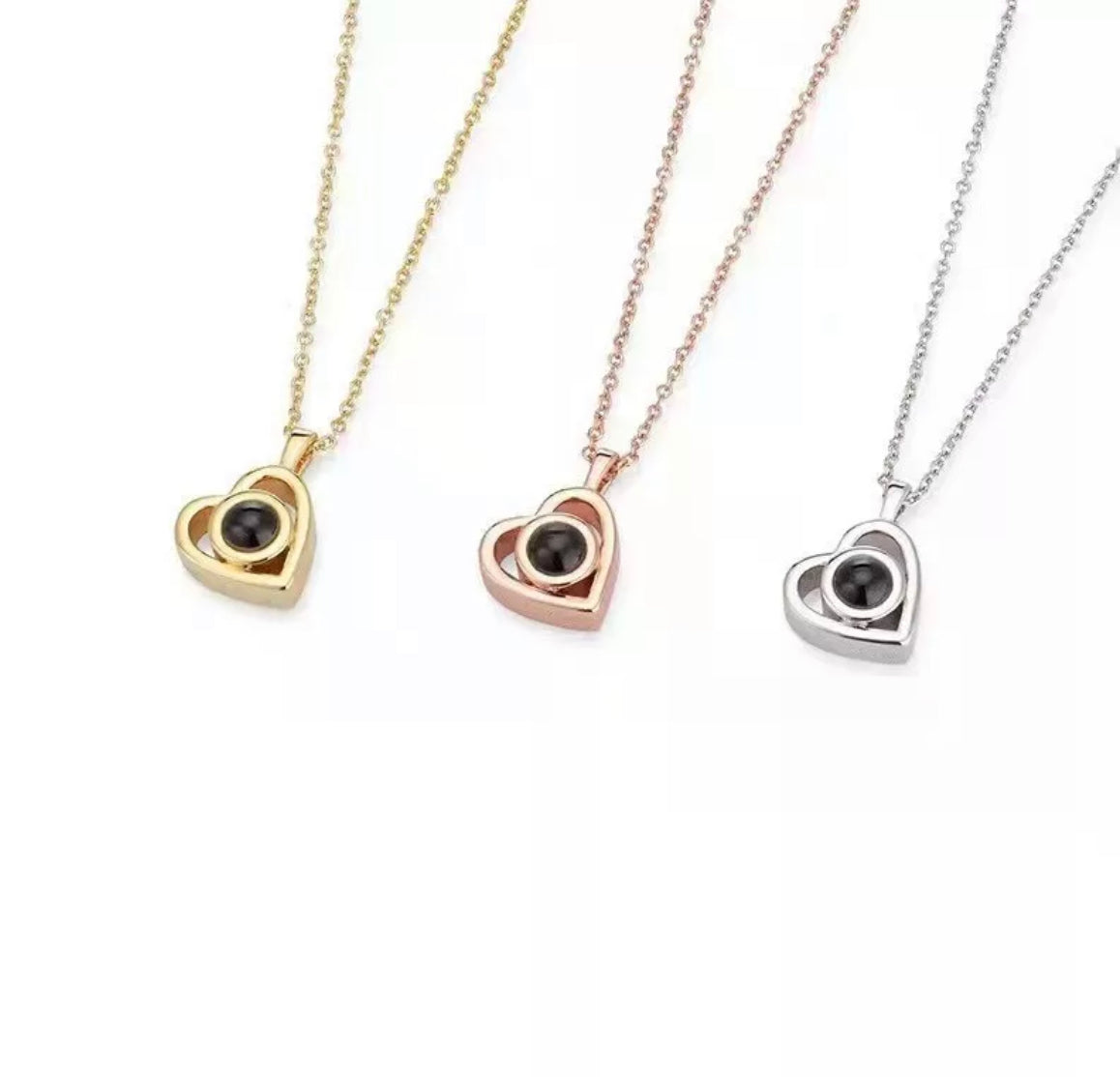 Memory box necklace