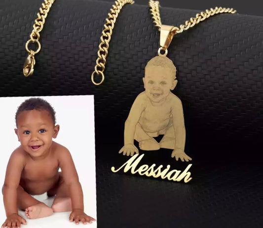 Photo custom necklace