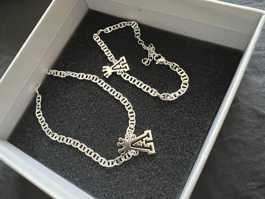 2 piece Baby necklace and and bracelet set