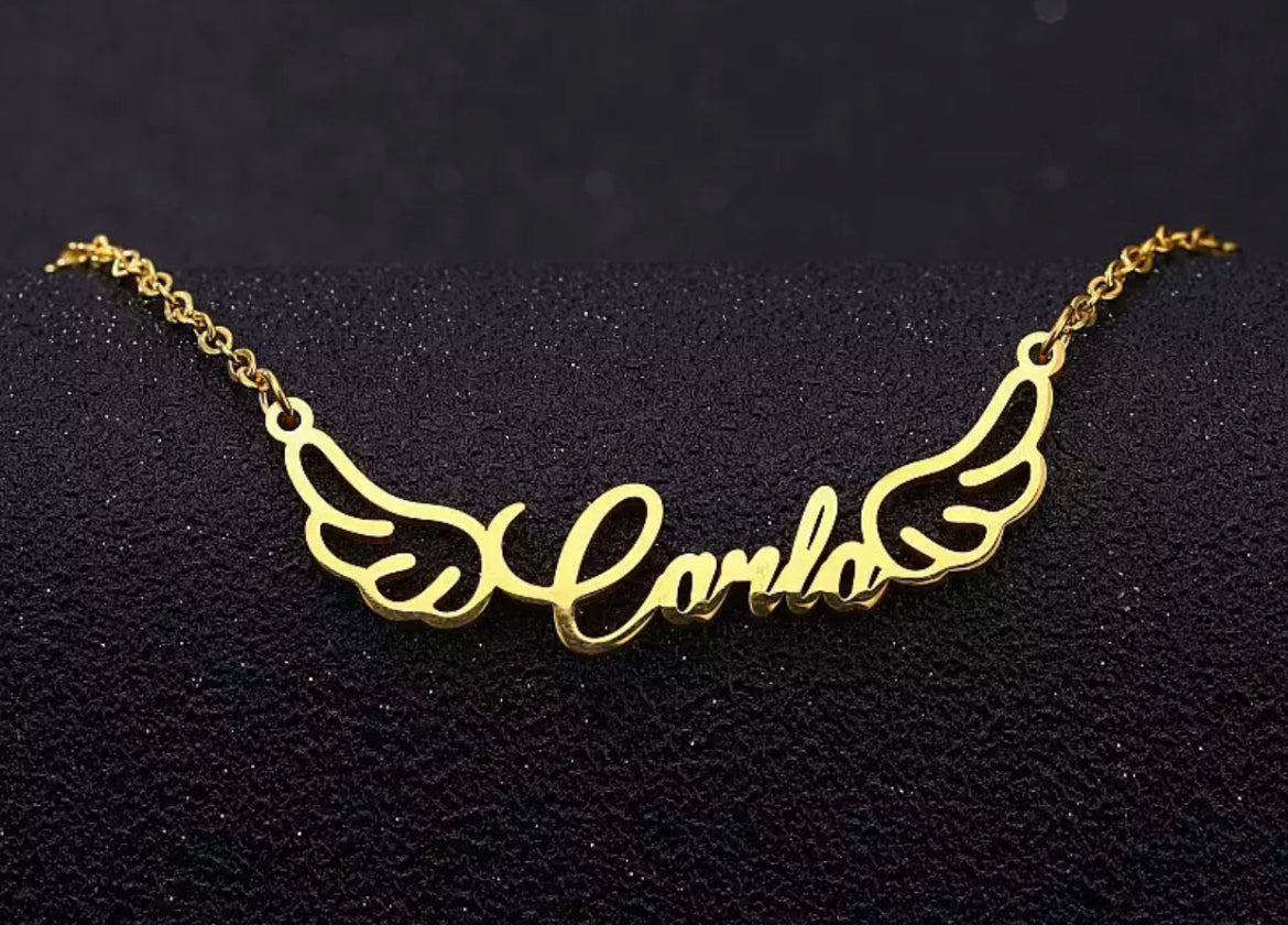 Custom wings necklace